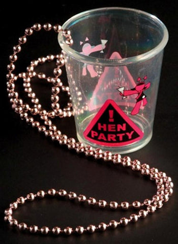 Hen Night Shot Glass on Beads