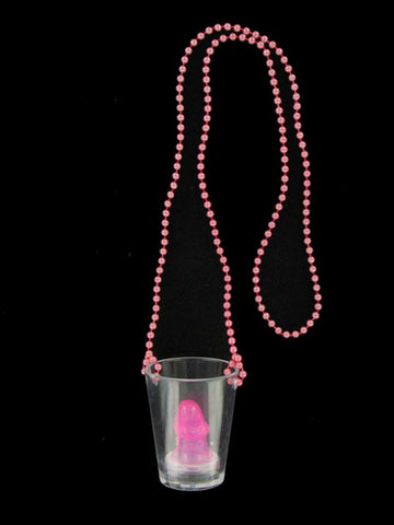 Hen Night Shot Glass Willy Necklace