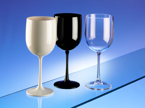 Premium Italian Designed Polycarbonate LARGE White Wine Glasses 17oz/485ml x 4