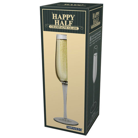 Happy Half Champagne Glass