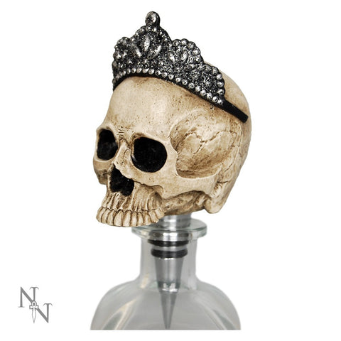 Princess Skull Wine Bottle Stopper - Large Stopper 15cm