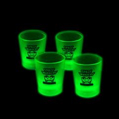 Space Invaders Official Glow In The Dark Shot Glasses