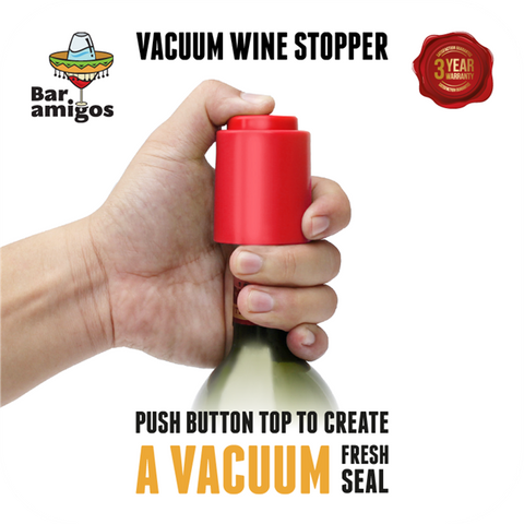 Vacuum Wine Stopper - Orange