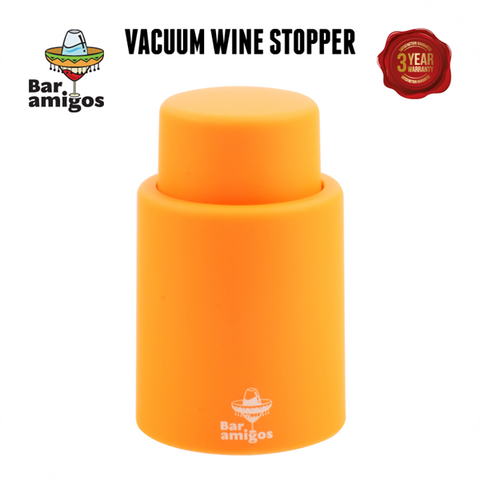 Vacuum Wine Stopper - Orange