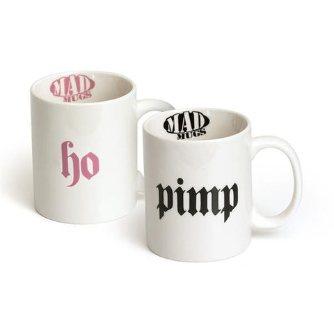Pimps and Hos Mug Set - Him and Hers
