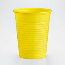 Coloured Drinking Cups - Yellow (50 Pack)